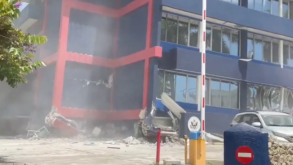 US Embassy damage