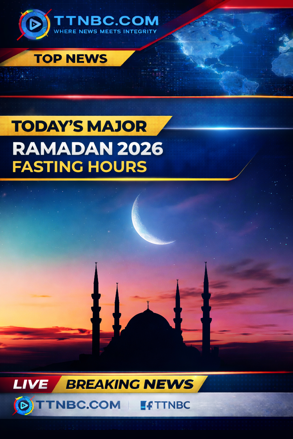 Ramadan fasting hours worldwide