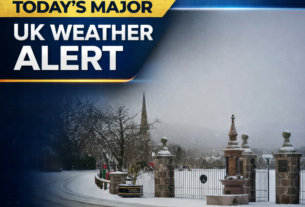 UK snow rain warnings