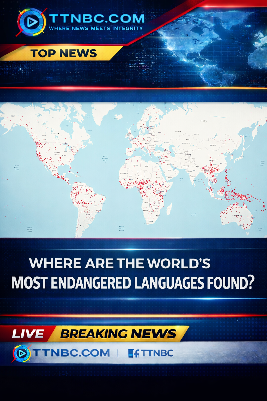 World endangered languages chart