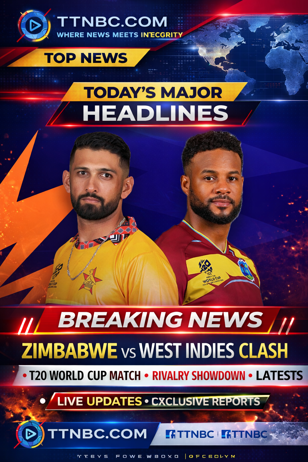 West Indies power hitting